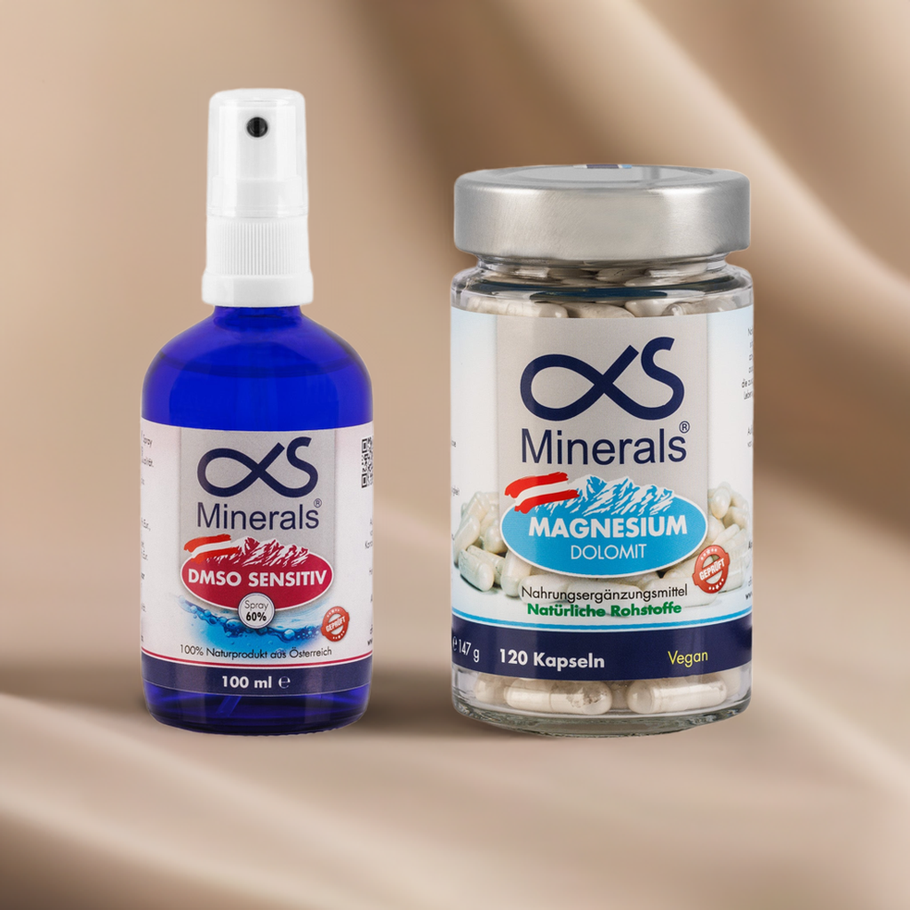Vorteilskombi: Magnesium Austria 120St & DMSO SENSITIV Lösung 60% 100ml