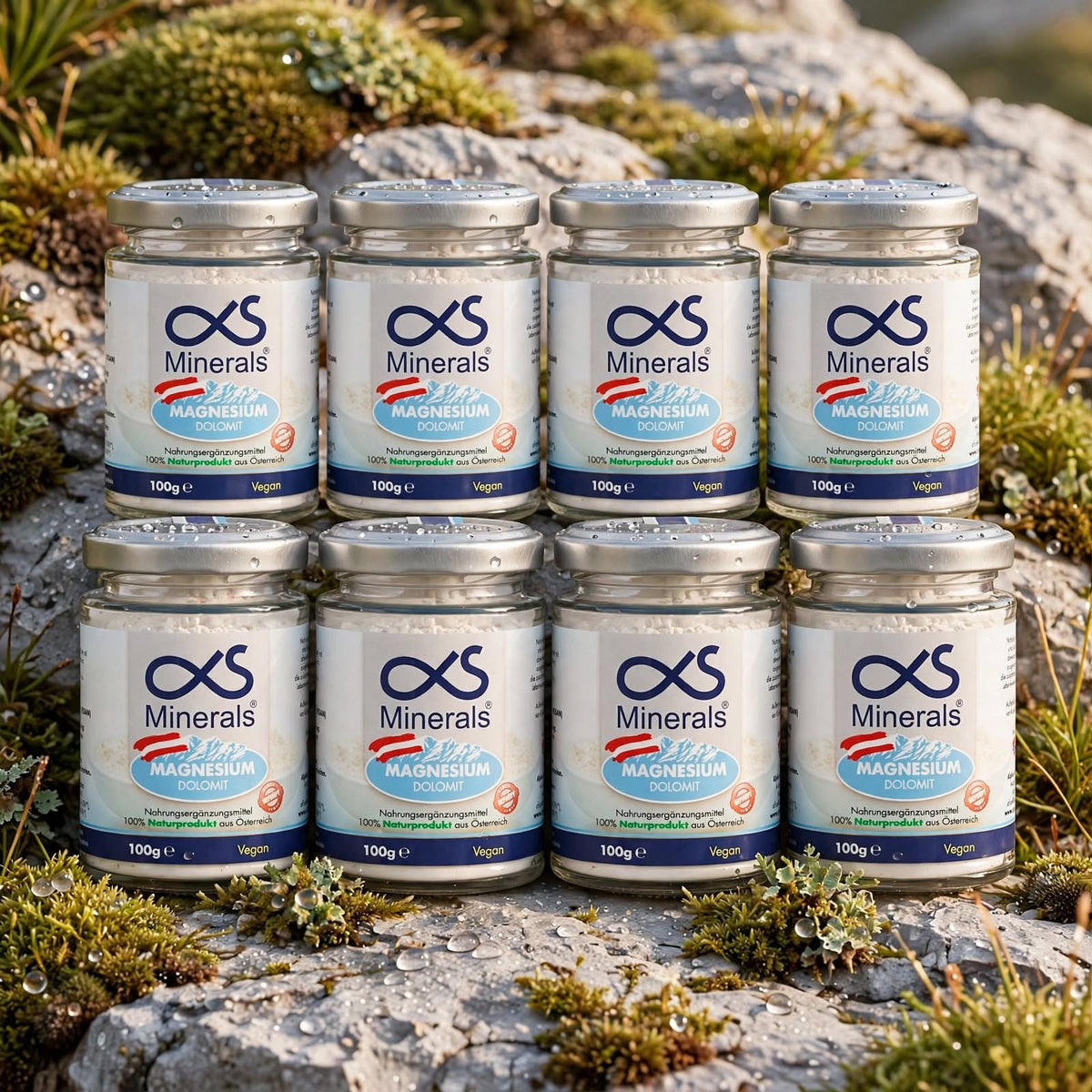 Vorteilspack: 8x Magnesium Austria 100g