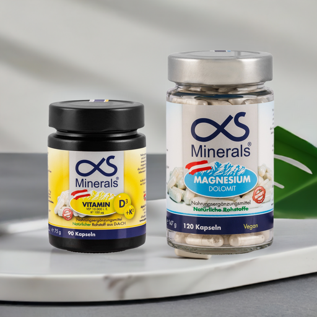 Vorteilskombi: Magnesium Austria 120St & Vitamin D3+K2 110St