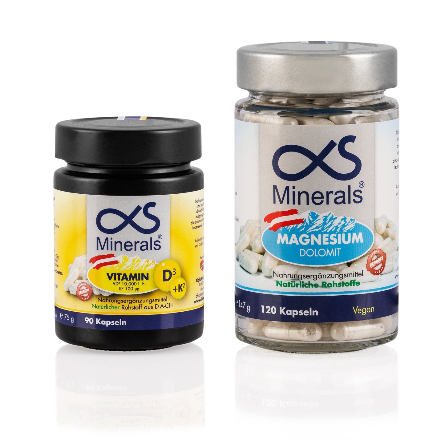 Vorteilskombi: Magnesium Austria 120St & Vitamin D3+K2 110St