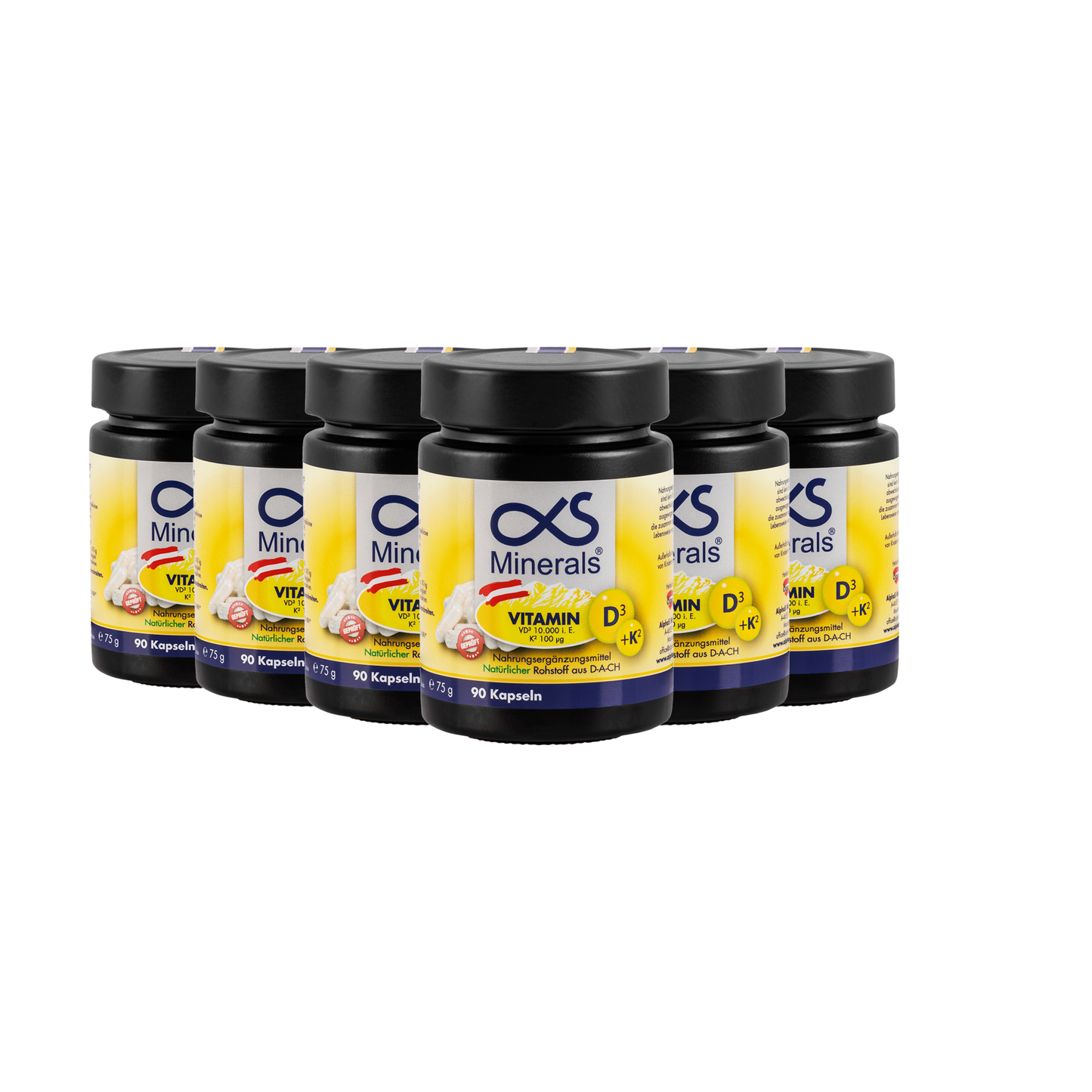 Vorteilspack: 6x Vitamin D3+K2 110St