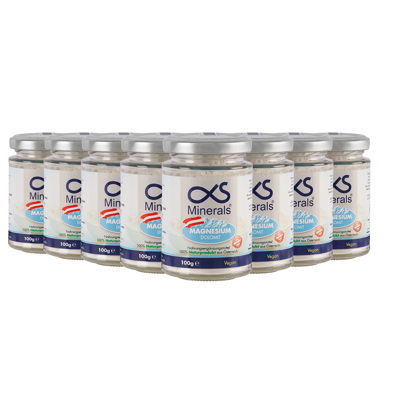 Vorteilspack: 8x Magnesium Austria 100g