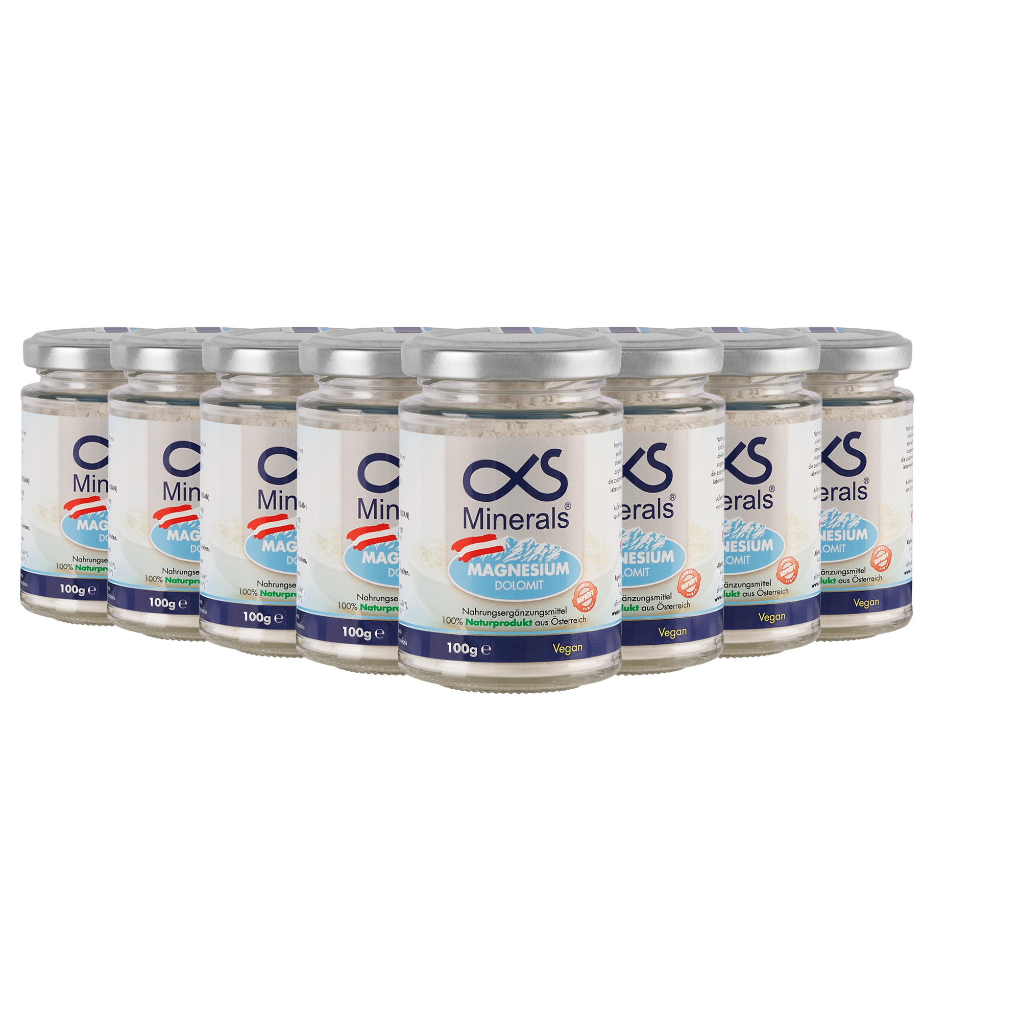 Vorteilspack: 8x Magnesium Austria 100g