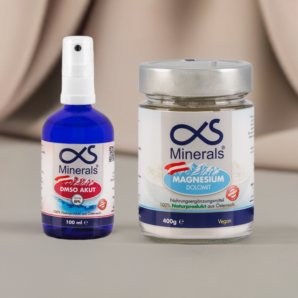 Vorteilskombi: Magnesium Austria 400g & DMSO AKUT Lösung 80% 100ml