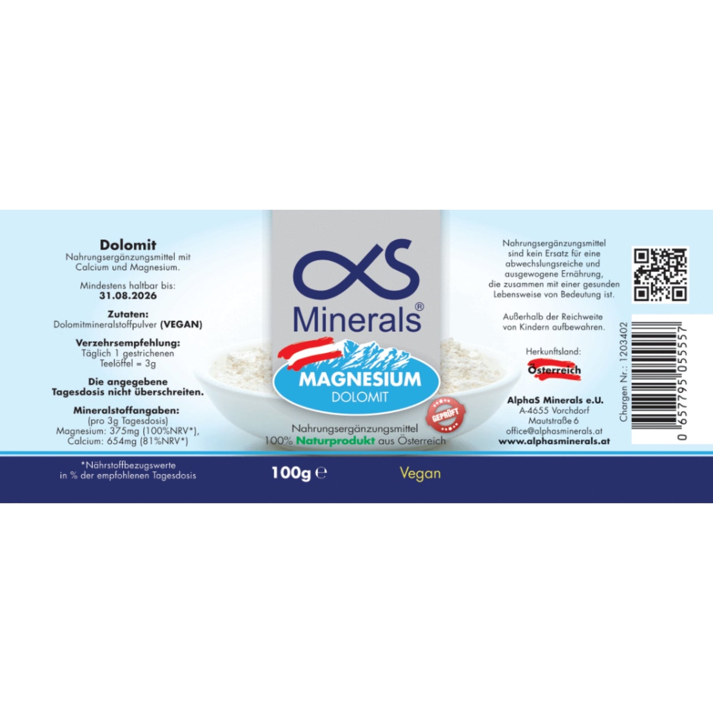 Magnesium Austria 100g - AlphaS Minerals®